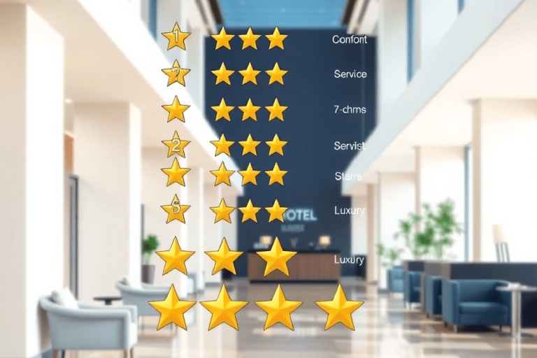 Wat betekenen de hotel sterren?